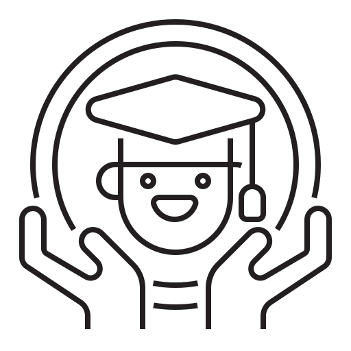 Flat icon education